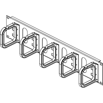 Conteg Панел с пръстен за закрепване на кабели 19" 2u 80/80 dp-vp-p7 (dp-vp-p7)