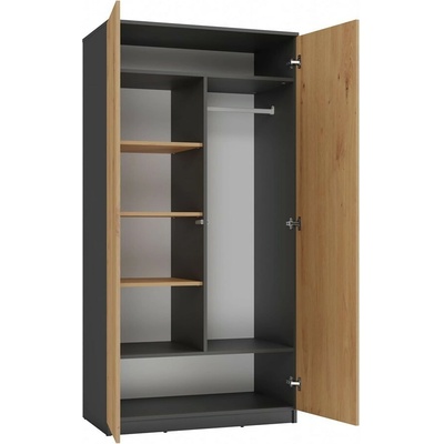 TP Living Malwa 90 cm antracit/dub artisan