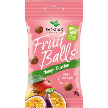 BONITAS BIO ovocné guličky s mangom a marakujou 50 g