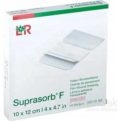 Suprasorb F krytie na rany fóliové priehľadné 10 x 12 cm 10 ks