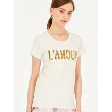 L`AF T Shirt Lamour White