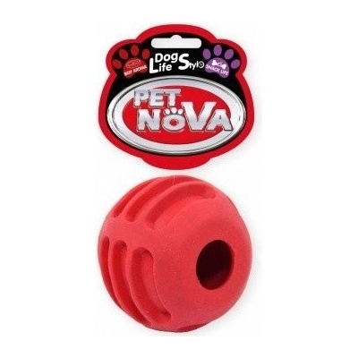 Petnova hračky pre zvieratá TPR FOODBALL RED hračka pre psa 6 cm