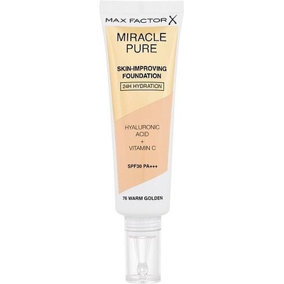 Max Factor Miracle Pure Skin dlouhotrvající make-up SPF30 76 Warm Golden 30 ml