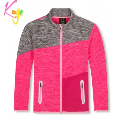 Kugo FM8785 Dievčenská flísová mikina ružová