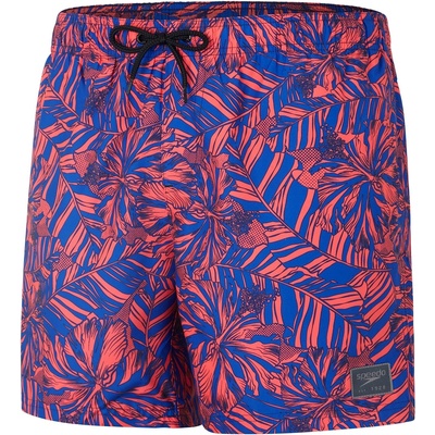 Speedo Мъжки бански гащета Speedo Printed Leisure 16 Swim Shorts Mens - Blue/Red