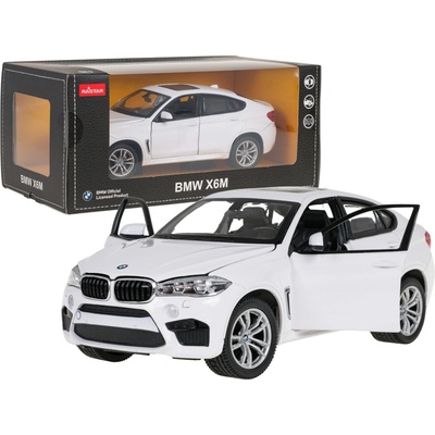 Autíčko kovové BMW X6M RASTAR bílé 1:24