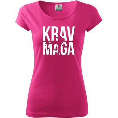 Nápis Krav Maga Pure dámske tričko Purpurová