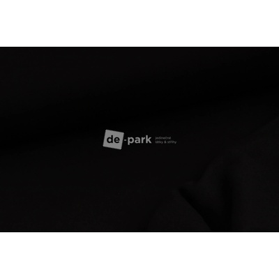 de-park Počesaná teplákovina silná - black