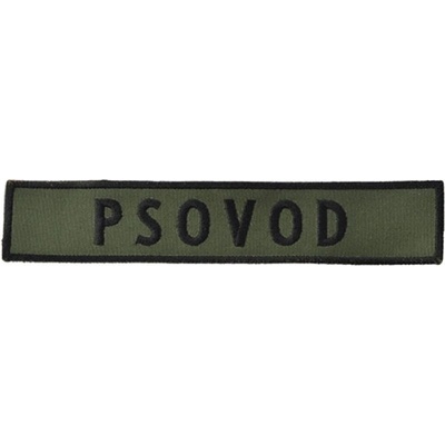 Nášivka PSOVOD - olivová-čierna