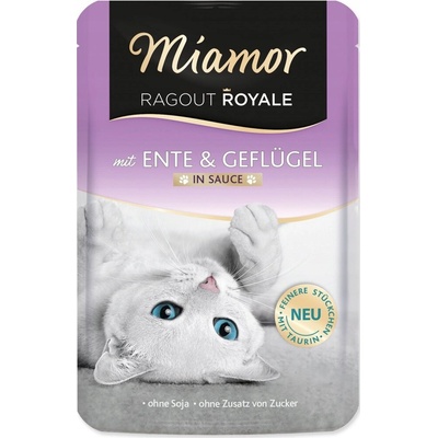 Miamor Ragout Royale s kačicou a hydinou v omáčke 100 g