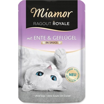 Miamor Ragout Royale s kačicou a hydinou v omáčke 100 g