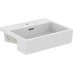 Ideal Standard Extra - Полувградена мивка, 50x42 см, с преливник, отвор за смесител, бяла T373501 (T373501)