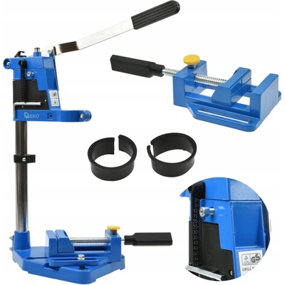 Univerzální stojan na vrtačku se svěrákem GEKO – Zboží Mobilmania