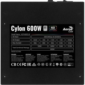Aerocool Cylon 600W (ACPW-CE60AEC.11)