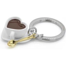 Prívesok na kľúče MTM Šálka kávy v tvare srdca