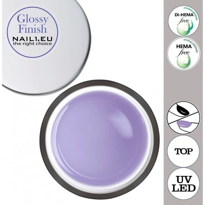 Nail1 glossy Finish UV/LED Gel Bezvýpotkový 15 ml
