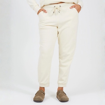 Brave Soul Дамски анцуг Brave Soul Womens Plus Size Solid Colour Jogging Bottoms - Cream