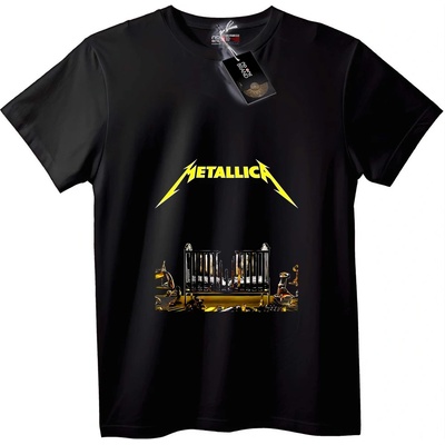 NOONEBRAND Тениска Metallica Бебешко Легло - 2XL, White