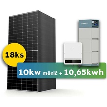 GoodWe Hybrid GoodWe 9,36kWp v panelech a 10000W 3-fázový měnič SET