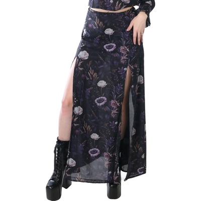KILLSTAR дамска пола KILLSTAR - Dusk's Garden - Black/Purple - KSRA014316