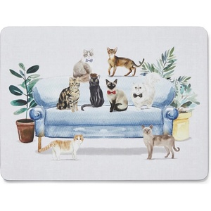 Cooksmart ® Коркова подложка 4 бр. 21, 5x29 см Curious Cats - Cooksmart ® (1734)