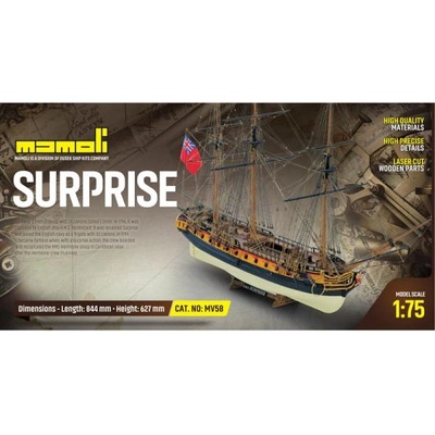Mamoli HMS Surprise 1796 1: 75 комплект