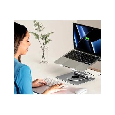Unitek Laptop Stand with Detachable USB-C Hub HDMI 1.4, 4K PD 100W