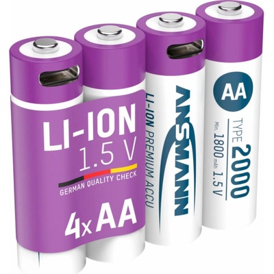 Ansmann Lithium AA 1800mAh 4ks 1312-0036 – Hledejceny.cz
