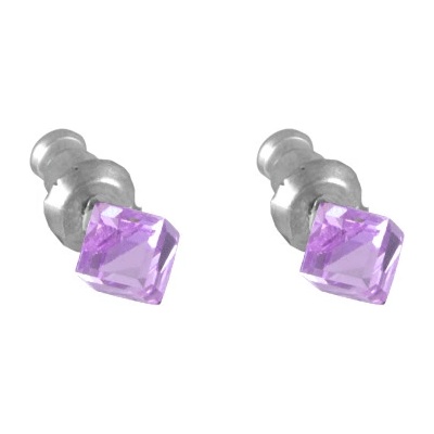 JSB Swarovski Elements kostka světle fialová 713864 v pecky violet