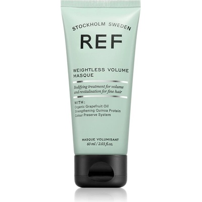 REF Weightless Volume Masque hĺbkovo hydratačná maska na lesk a hebkosť vlasov 60 ml