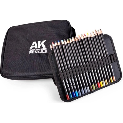 Weathering pencils full range cloth case