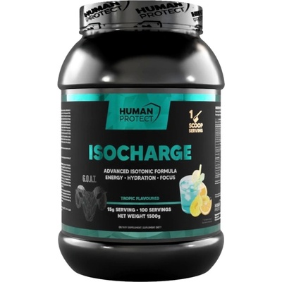 Human Protect IsoCharge | with Electrolytes & Aquamin [1500 грама] Тропически Плодове