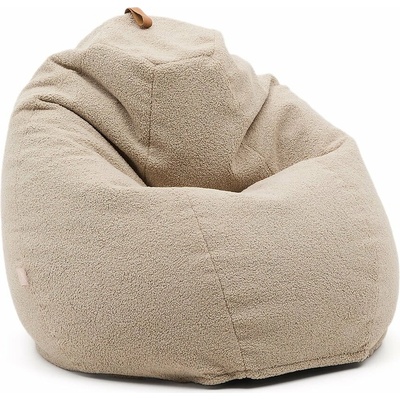 Kave Home Vicka sedací vak béžová 70 cm x 80 cm x 70 cm