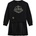 Guess Комбинирана рокля за момиче в черно със златист надпис Guess
