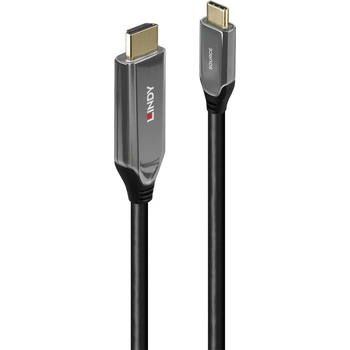 Lindy LNY-43368 : : USB Type C към HDMI® 8K60 адаптерен кабел, M-M, черен, 2.0 м