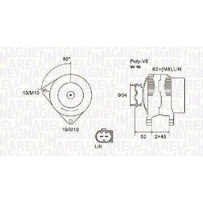 Alternátor MAGNETI MARELLI MQA1970