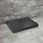 Radaway Правоъгълно душ корито Radaway Doros D Compact Stone 120x100 см, черен акрил (SDRD1210-05-54S)