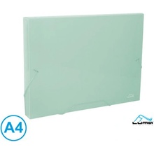 LUMA Desky na spisy s gumou, box A4 pastel, zelený
