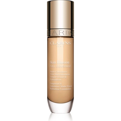 Clarins Skin Illusion Hydrating Foundation високо покривен фон дьо тен цвят 101W 30ml