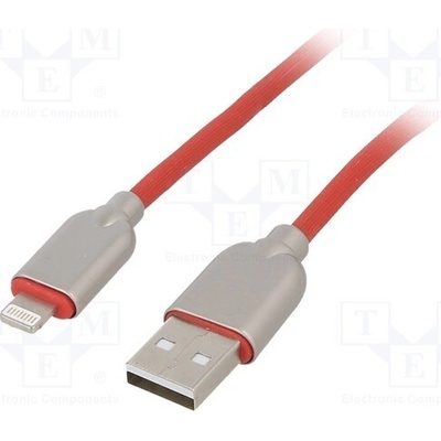 Gembird CC-USB2R-AMLM-1M-R USB 2.0, vidlice Apple Lightning,USB A, 1m