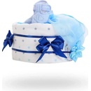 Plenkovky Plenkový dort pro chlapce jednopatrový tmavě modrá