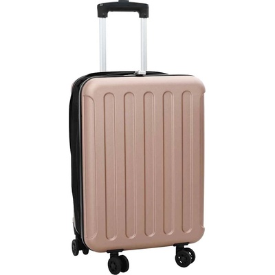 vidaXL Куфар Розово златисто 34 x 23 x 55.5 см ABS пластмаса (42006238)