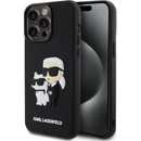 Karl Lagerfeld 3D Rubber Karl and Choupette iPhone 13 Pro Max čierne