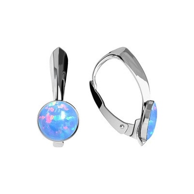 Nubis stříbrné opálové náušnice NBP37-OP26