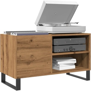 vidaXL Шкаф за грамофонни плочи, 84, 5x38x48 см, инженерно дърво (857245)