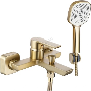 Rea Rea-b6414 - Комплект за вана със смесител argus, четкано злато (re0343)