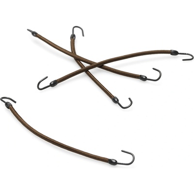 BraveHead Salon Beauty Bungee Bands Hair Binder Brown 12 ks