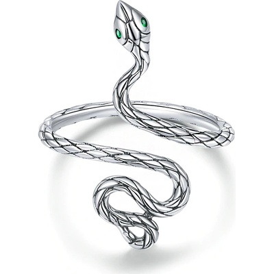 P&J Jewellery Stříbrný prsten Zamotaný had SRUNI34
