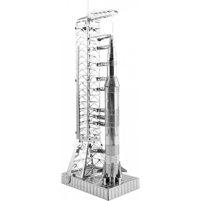 Metal Earth Ocelová stavebnice Apollo Saturn V s portálem
