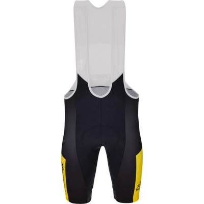 Santini krátké s laclem TDF Leader černá/žlutá/bílá